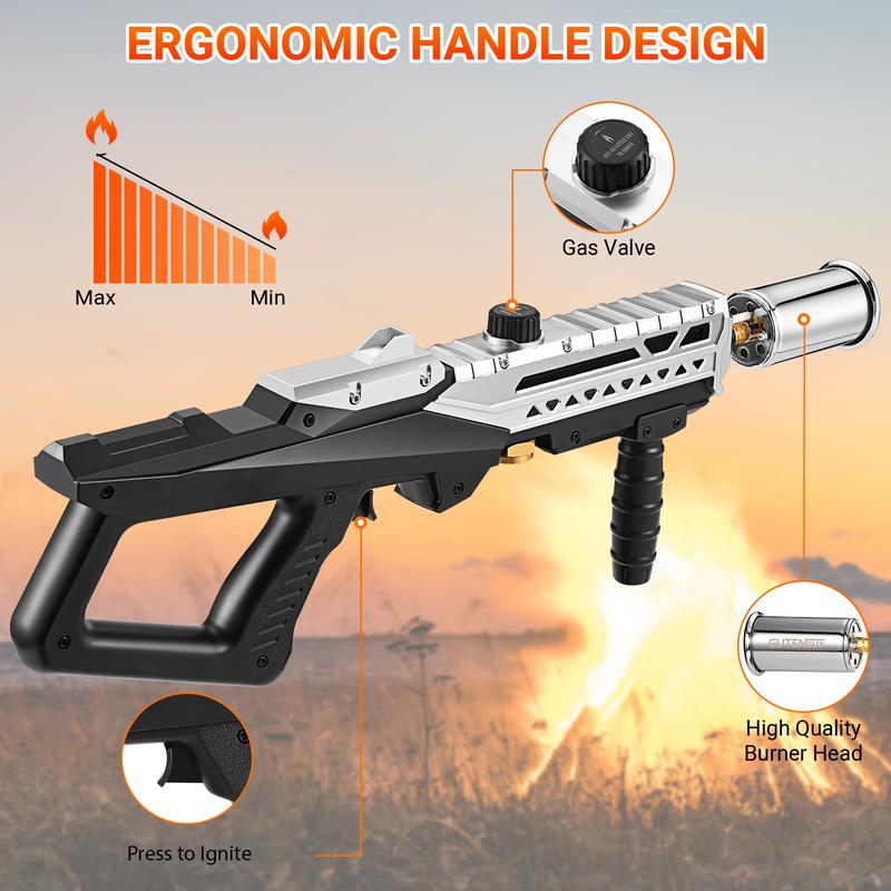 700,000 BTU Propane Blow Torch, Heavy Duty Culinary Torch for Cooking, BBQ, Steak, Creme Brulee & Outdoor Fire Starter