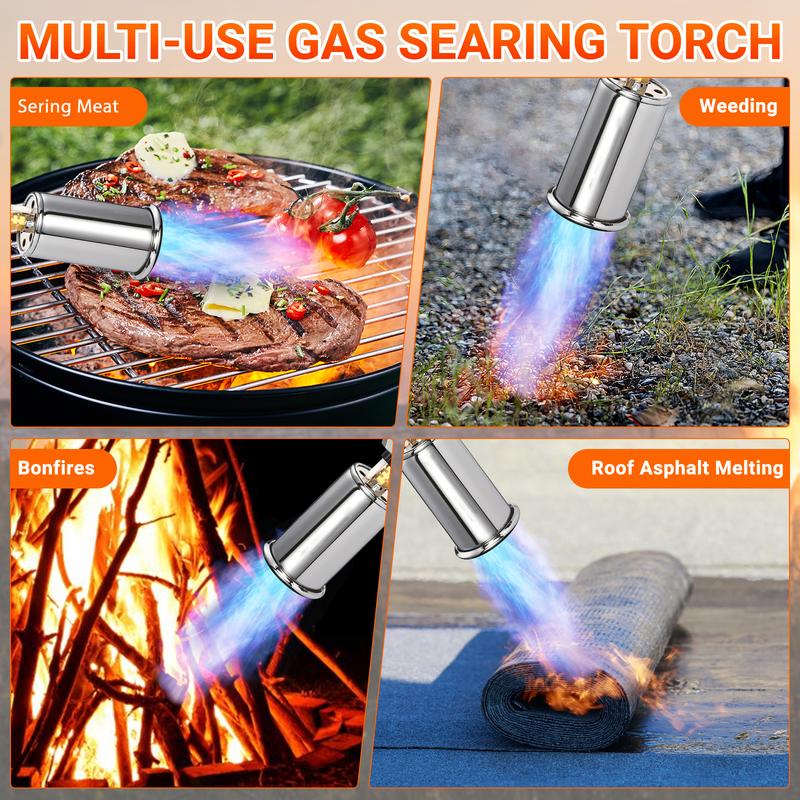 700,000 BTU Propane Blow Torch, Heavy Duty Culinary Torch for Cooking, BBQ, Steak, Creme Brulee & Outdoor Fire Starter